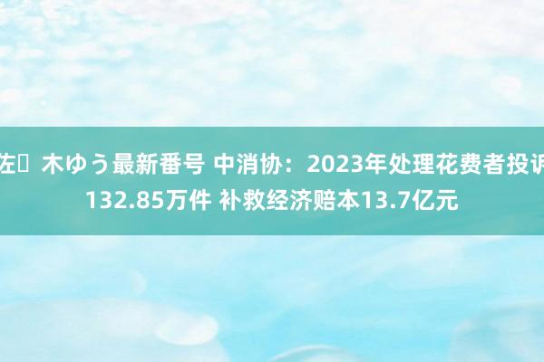 佐々木ゆう最新番号 中消协：2023年处理花费者投诉132.85万件 补救经济赔本13.7亿元